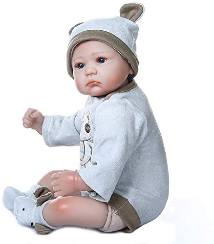 Reborn Baby Dolls Baby Twins 40 cm 16"Hecho a Mano para niños pequeños Realista Reborn Babies Girls Premie Muñeca Realista para niña Juguete Buenas Noches, Ojos Cerrados Niña