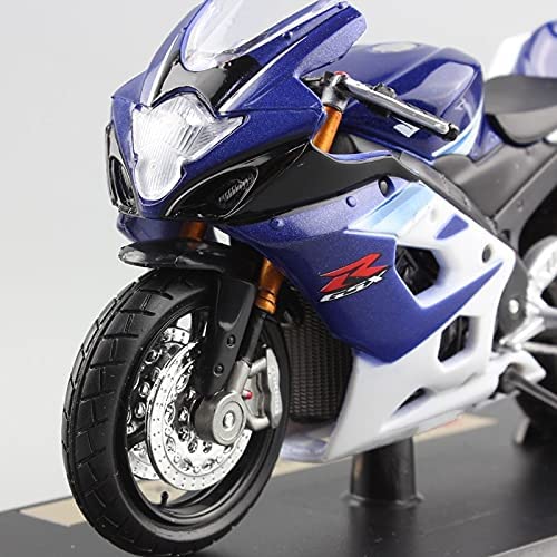 Regalo de juguete modelo Relación de motocicletas Juguete Compatible with S-Uzuki Gsx-r 1000 1:18 Escala infantil Diecast Motocicleta Modelo Racing Moto Sport Cars Ruedas gratis Ruedas Juguetes Colecc