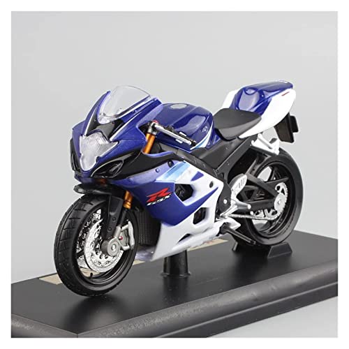 Regalo de juguete modelo Relación de motocicletas Juguete Compatible with S-Uzuki Gsx-r 1000 1:18 Escala infantil Diecast Motocicleta Modelo Racing Moto Sport Cars Ruedas gratis Ruedas Juguetes Colecc