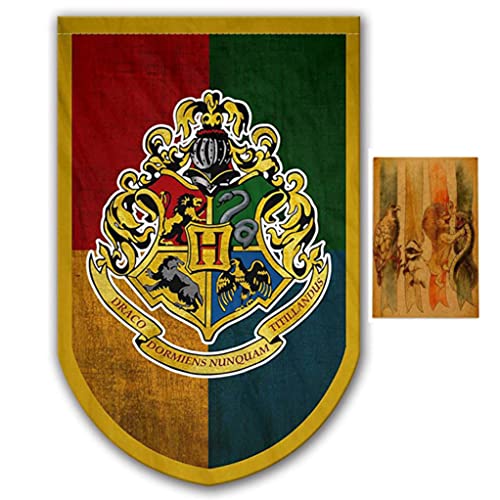 アサヒ飲料 Regalos cumpleaños Cartel Harry póster Gryffindor Slytherin Hufflepuff Ravenclaw Hogwarts Bandera Party Banner