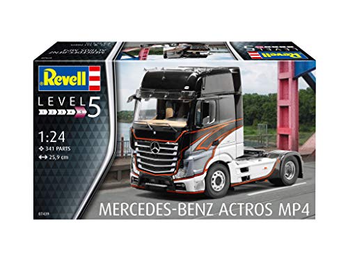 Revell 07439 14 Maqueta de Mercedes-Benz Actros MP4 en Escala 1: 24, Niveles 5