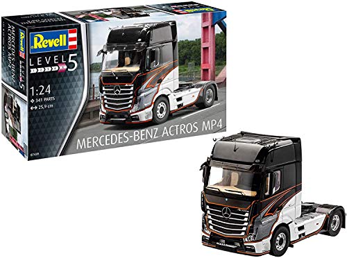 Revell 07439 14 Maqueta de Mercedes-Benz Actros MP4 en Escala 1: 24, Niveles 5