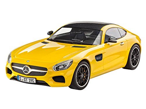 Revell Benz Mercedes AMG GT Escala 1/24-Revell RE07028, Color Amarillo, 18,9 cm de Largo (07028)