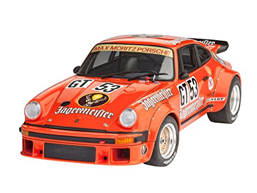 Revell Maqueta Porsche 934 RSR Jägermeister, Kit Modelo, Escala 1:24 (07031), Color Orange, 17,9 cm de Largo