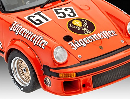 Revell Maqueta Porsche 934 RSR Jägermeister, Kit Modelo, Escala 1:24 (07031), Color Orange, 17,9 cm de Largo