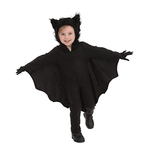 RFHK Halloween Carnaval niños Vampiro murciélago Cosplay Disfraz niño niña Anime Traje de Fiesta con Capucha