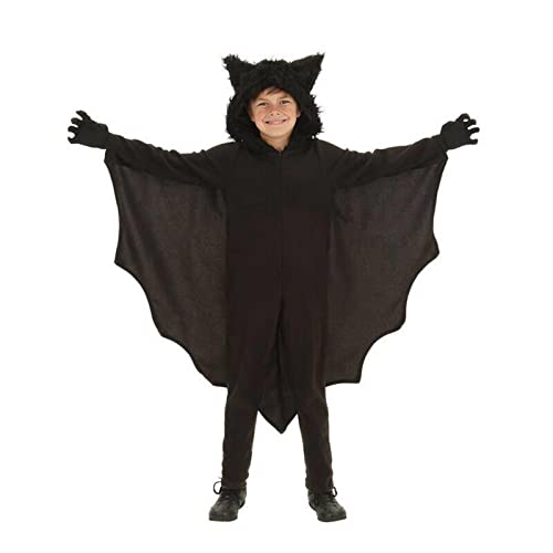 RFHK Halloween Carnaval niños Vampiro murciélago Cosplay Disfraz niño niña Anime Traje de Fiesta con Capucha