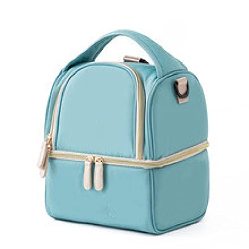 RIIOO Bolsa de preservación de leche materna, mochila térmica portátil, impermeable de doble capa, adecuada para madres trabajadoras, mujeres y hombres, estudiantes shape1-Blue