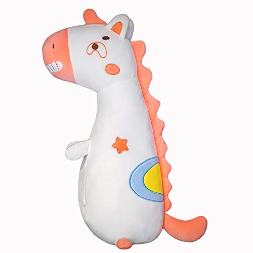 RJGLKS Juguetes de Peluche de Animales de Peluche, muñeco de Unicornio Grande acostado, Almohada cómoda, Regalo para niños, Kawaii Unicornio para niños, cumpleaños-70cm