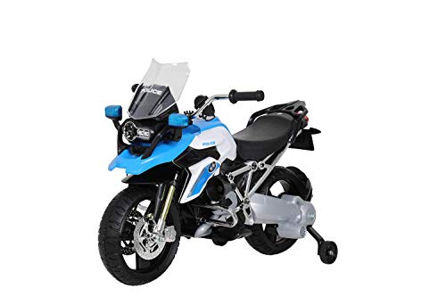 Rollplay- BMW R 1200 GS Police Motorcycle, 6V, Azul, Color (22921)