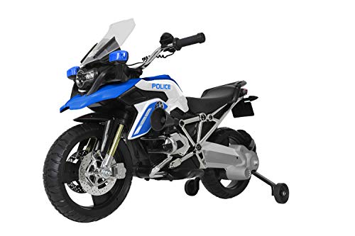 Rollplay- BMW R 1200 GS Police Motorcycle, 6V, Azul, Color (22921)