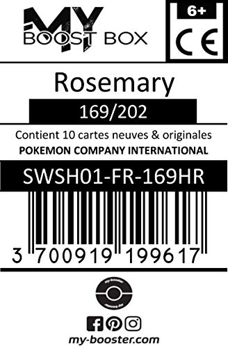 Rosemary (Roxy) 169/202 Holo Reverse - Myboost X Epée et Bouclier 1 - Box de 10 Cartas Pokémon Francés