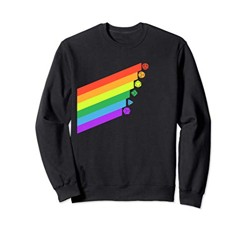 RPG Dados Orgullo Gay Minimalista D20 Set Tablero Nerdy Sudadera