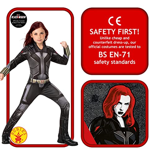 Rubies 3702134 Black Widow Movie - Disfraz infantil (talla L)