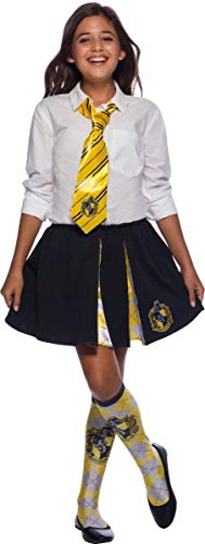 Rubies Oficial Harry Potter Hufflepuff - Corbata de lujo, accesorio para disfraz para adultos y niños, talla única para 6 años