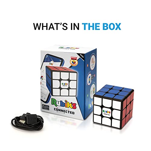 Rubik's Connected: el Cubo de Rubik electrónico Que te Permite competir con Amigos y cubers Mundial. Rompecabezas Stem habilitado para Aplicaciones Que se Adapta a Todas Las Edades y capacidades