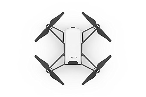 Ryze Tello Quadcopter RTF, FPV RC Drone con 720P HD cámara de vídeo en vivo y VR, alimentado por tecnología DJI y procesador Intel accesorios de bricolaje, juguete de tallo para niños y principiantes