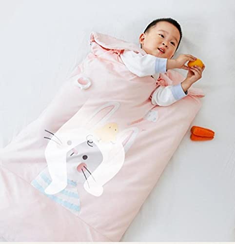 Saco de dormir para bebés agradable para la piel nido de bebé de algodón suave 0-3 años lindo niño niñas saco de dormir niños colcha de jardín de infantes (100 * 60 cm)