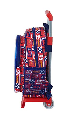 safta 612011020 Mochila pequeña Ruedas, Carro, Trolley Cars, Multicolor