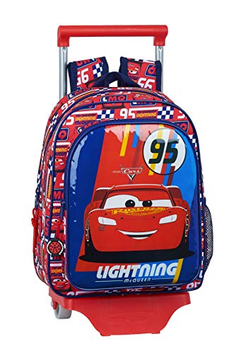 safta 612011020 Mochila pequeña Ruedas, Carro, Trolley Cars, Multicolor