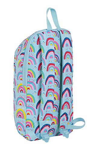 safta 612033821 Mochila Tipo Casual, Senderismo Glowlab, Azul (Rainbow)