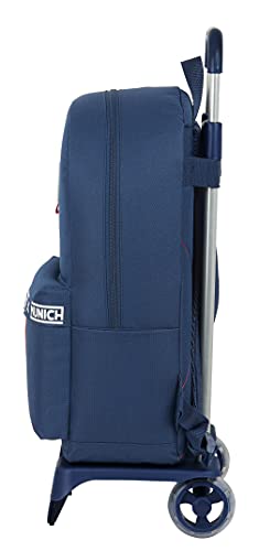 Safta Mochila Escolar con Carro de Munich Spike, 300x140x460 mm, Azul Marino