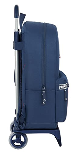 Safta Mochila Escolar con Carro de Munich Spike, 300x140x460 mm, Azul Marino