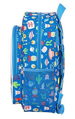 Safta Mochila Escolar Junior de Toy Story Let's Play, 320x120x380mm, azul, m