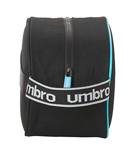 Safta Neceser Escolar Infantil Mediano con Asa de Umbro Artico, 260x120x150mm, negro, m