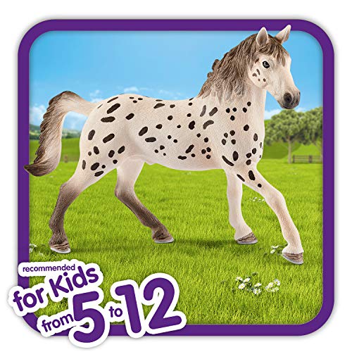 Schleich- Figura Caballo Semental Knabstrupper, 11,90 cm.