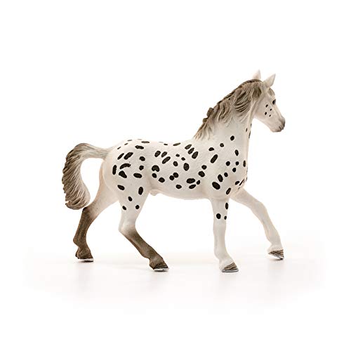 Schleich- Figura Caballo Semental Knabstrupper, 11,90 cm.