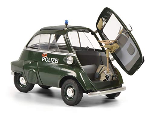 Schuco BMW Isetta-Coche de policía Nacional (Escala 1:64), Color Verde (452021600)