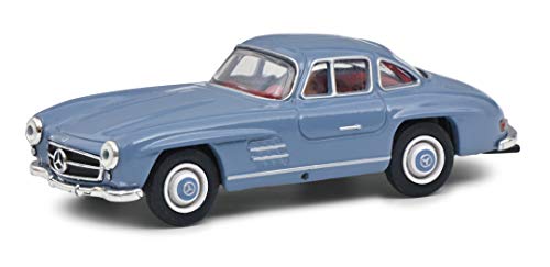 Schuco Mercedes Benz 300 SL-Maqueta de Coche (Escala 1:64), Color Azul, (452027600)