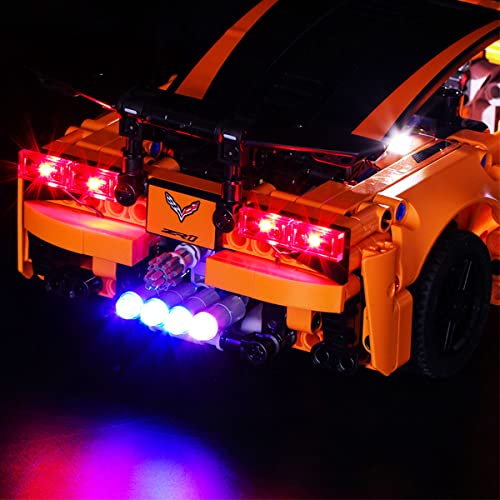 SDFGDFD Kit de Luces LED para Chevrolet ZR1 Coche Deportivo - Compatible con Lego 42093 Modelo de Construcción de Bloques (Juego Lego No Incluido)