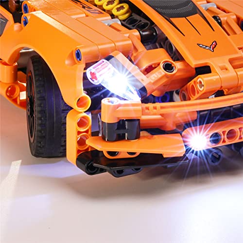 SDFGDFD Kit de Luces LED para Chevrolet ZR1 Coche Deportivo - Compatible con Lego 42093 Modelo de Construcción de Bloques (Juego Lego No Incluido)