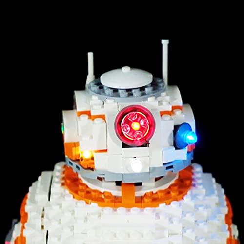 SDFGDFD Kit de Luces LED para Crobot Star Wars BB-8 - Compatible con Lego 75187 (Juego Lego No Incluido) con Instrucciones