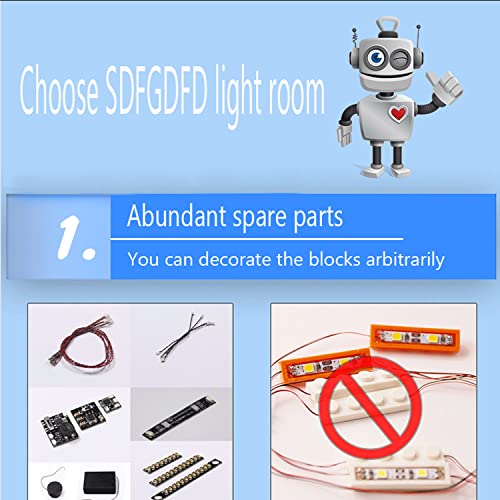 SDFGDFD Kit de Luces LED para Crobot Star Wars BB-8 - Compatible con Lego 75187 (Juego Lego No Incluido) con Instrucciones