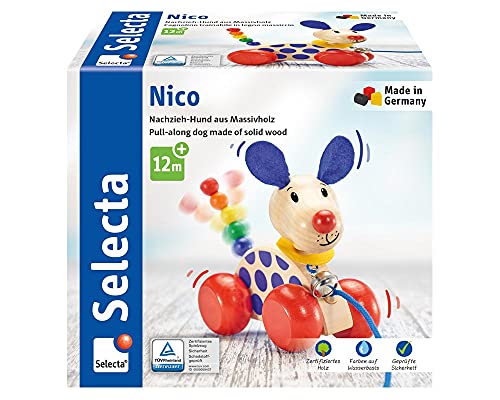 Selecta-Peluche de Perro Nico, Color (Schmidt Spiele GmbH 62026)