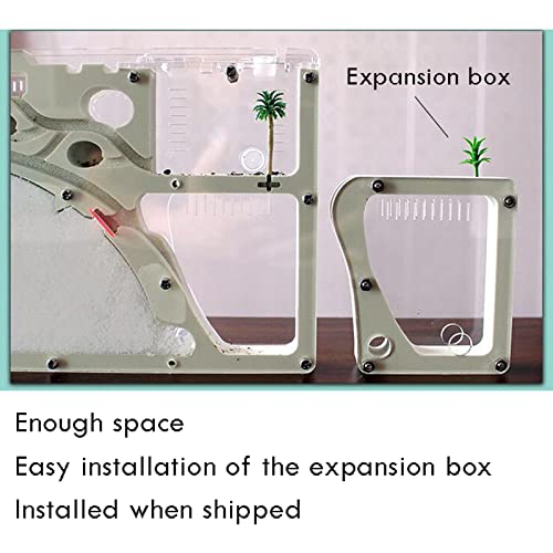 SEOCOM Castillo De Hormigas, Granja De Hormigas, Caja Ecológica De Hormigas, Granjas De Hormigas para Niños, Caja De Ciencia Y Educación para Experimentos Científicos para Estudiantes