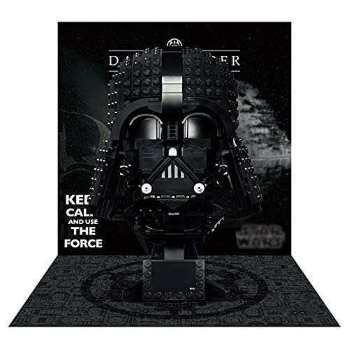 SESAY Custom Vitrina para casco Lego Star Wars Darth-Vader, caja de pantalla acrílica para Lego 75304 Star Wars Darth-Vader modelo (sin set Lego)