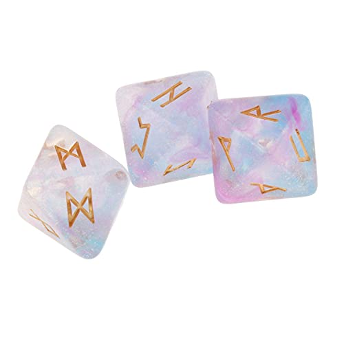 sharprepublic Durable Sky Rune Tarot Exquisito Dados de Adivinación para Juegos de Tabla Game Dados - Estilo 3, Individual