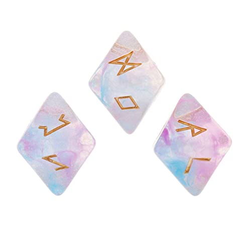 sharprepublic Durable Sky Rune Tarot Exquisito Dados de Adivinación para Juegos de Tabla Game Dados - Estilo 3, Individual