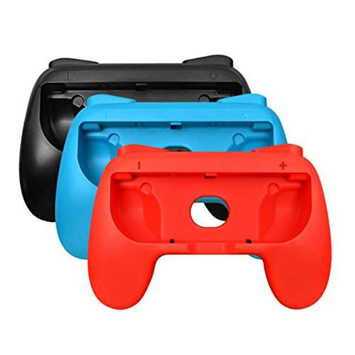 Shiwaki Cómoda Funda de Mando Resistente al Desgaste para Accesorios de Agarre de Juegos de Nintendo Switch Joy-Cons - Negro