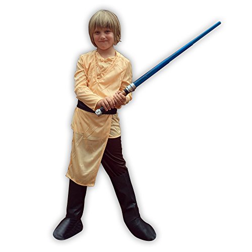 shoperama Disfraz infantil de Luke Skywalker Star Wars para niños pequeños, talla 120 - 7 años