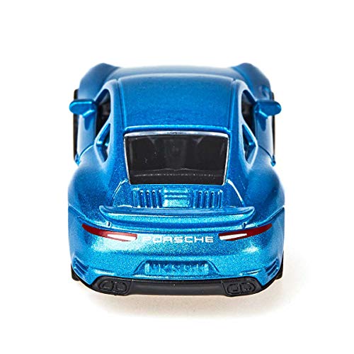 siku 1506, Porsche 911 Turbo S, Metal/Plástico, Azul, Vehículo de juguete para niños, Apertura de puertas