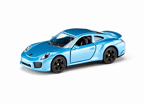 siku 1506, Porsche 911 Turbo S, Metal/Plástico, Azul, Vehículo de juguete para niños, Apertura de puertas