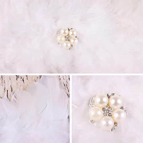 Simmpu Recien Nacido Fotografia Kit,Bebe Plumas ángel Alas co Diadema Set,Bebe Fotografía Accesorios Prop Disfraz,para Bebés de 0 a 6 Meses Unisex Niños Niñas - Blanco