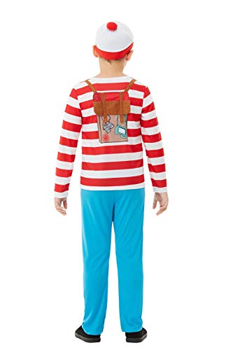 Smiffys 50279L - Disfraz oficial de ¿Dónde está Wally?, para niños