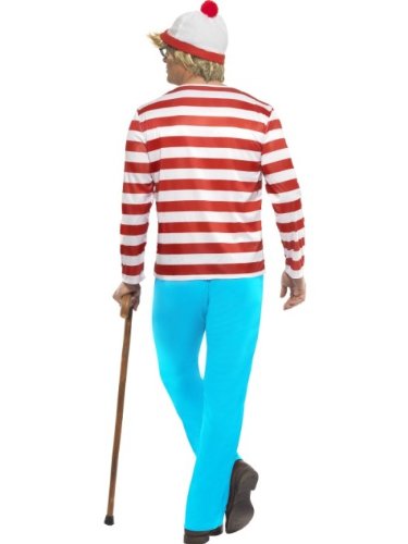 Smiffy's - Disfraz de Wally para hombre, talla 42-44 (34591L)