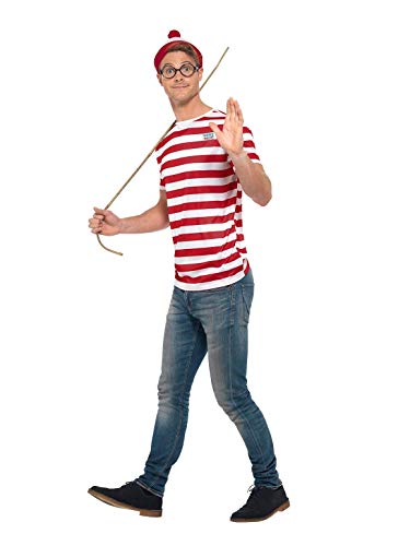 Smiffys Unisex Official Where's Wally Accesorio Kit tamaño M